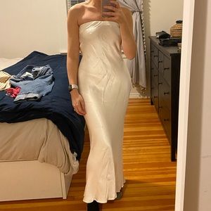 Bec + Bridge Moon Dance Strapless Dress in Ivory